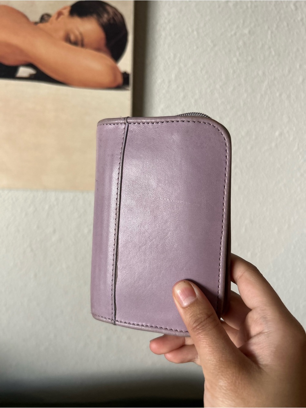 Vintage Coach Lavender Zip-Around Compact Clutch Wallet (Style 6901) - Picture 10 of 12
